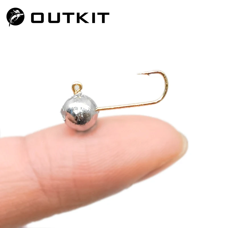 Fishing Hook Offset - OUTKIT 10 stks Mini Jig Hoofd