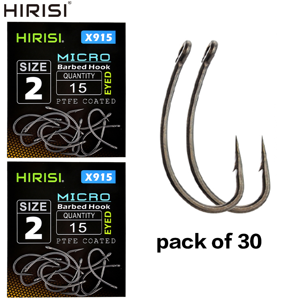Fishing Hook Barbless - Hirisi 30x Karpervissen Haken Met Oog
