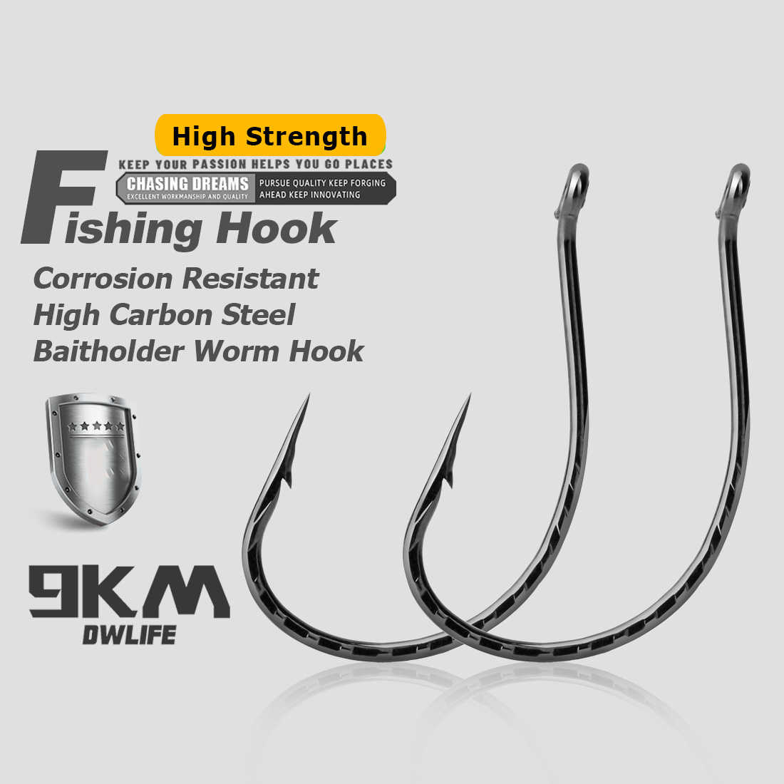 Fishing Hook Barbless - Drop Shot Hook Bass Vishaken 50