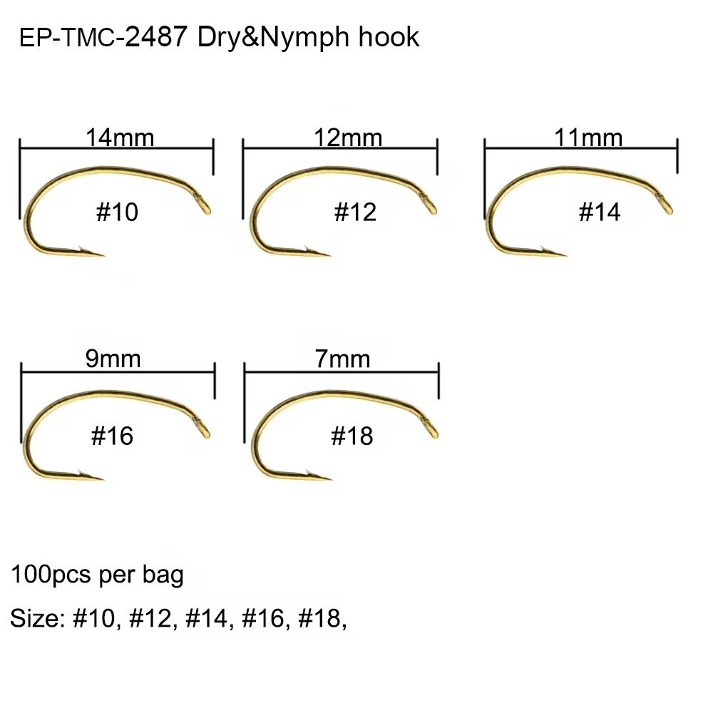 Eupheng 100 stuks EP-TMC2487 D - Fishing Hook Barbless recensie en prijs