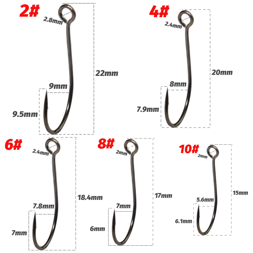 20 STKS Grote Ring Enkele Hake - Fishing Hook Assortment recensie en prijs
