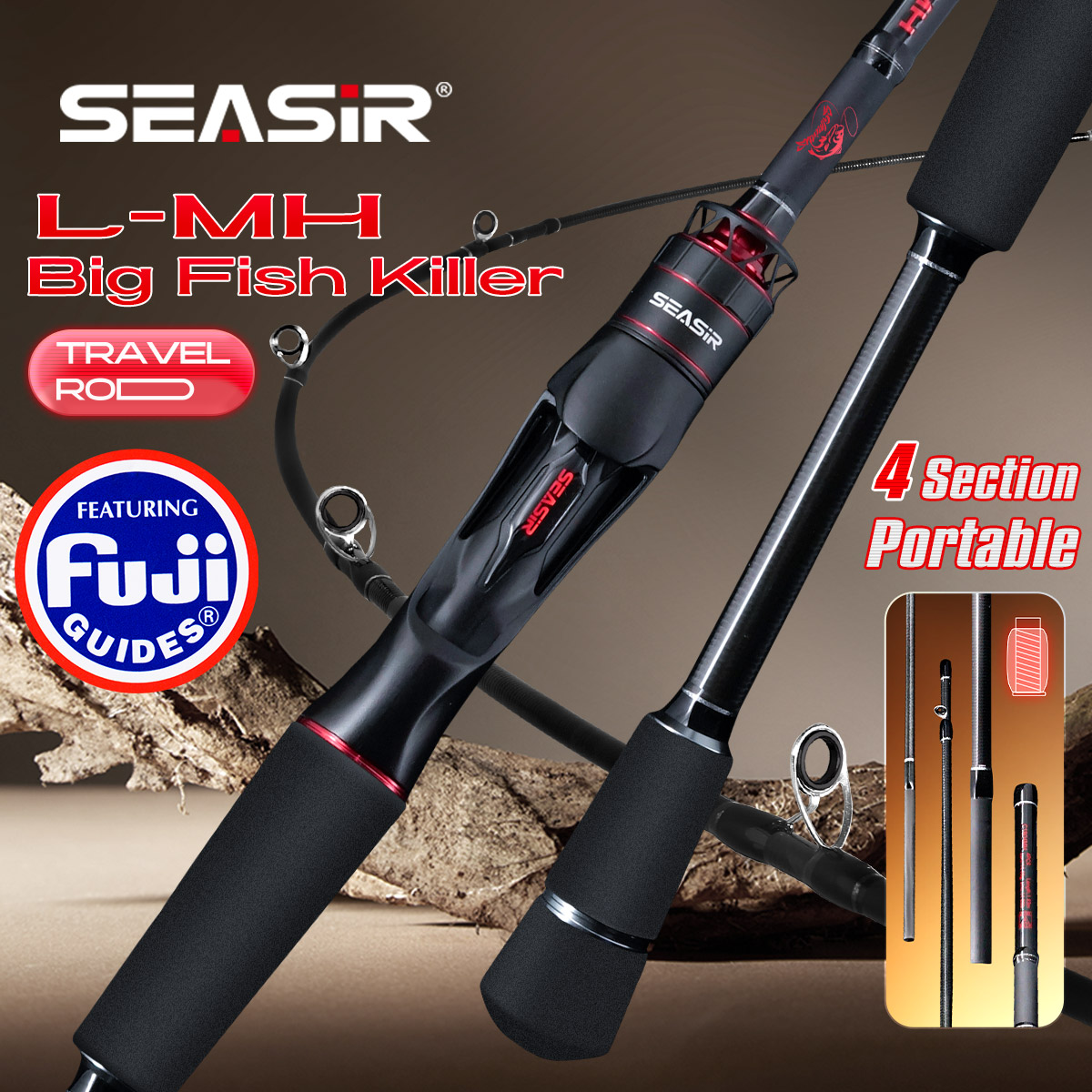 Seasir Salminus XF M/MH Spinin - Kastking Reel Zephyr recensie en prijs