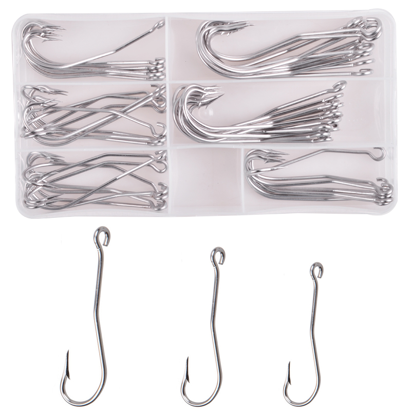 56 Stks/doos Rvs Lange Schacht - Fishing Hook Assortment recensie en prijs