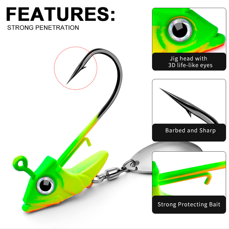 7g 10g 15g Loodkop Jig Haak An - Fishing Hook Circle recensie en prijs